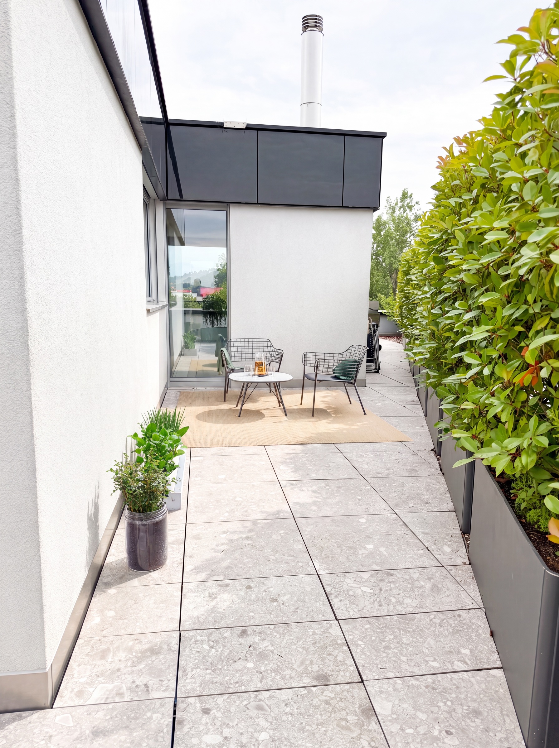 Loungeplatz auf der Terrasse
